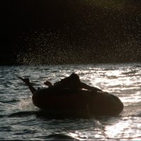 End of the day on the lake